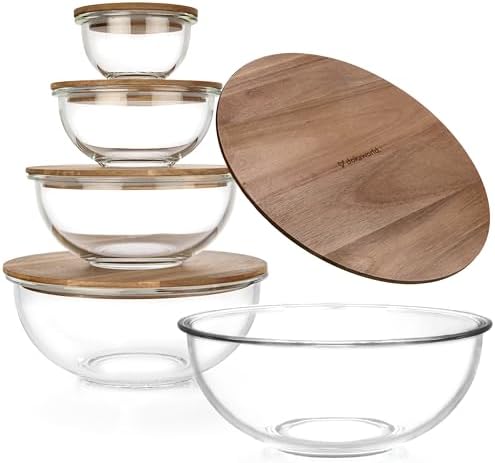 Stackable Glass Mixing Bowls by Dokaworld