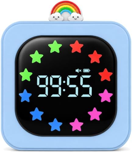 Digital Visual Timer for Kids, Rechargeable 99-Minute Countdown by Nikafly