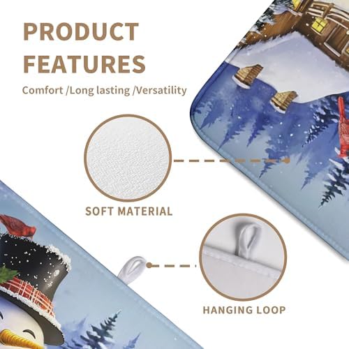 Christmas Snowman Kitchen Drying Mat - Image 3