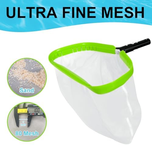 Pool Net, Professional Ultra Fine Mesh Pool Leaf Skimmer Nets - Image 6