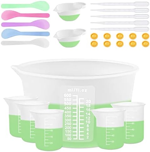 Sjubaopen Silicone Measuring Cups 600ml by Supporteverydream