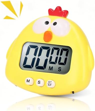 Digital Kitchen Timers, Cute Cartoon Animal Countdown Egg Timer Digital Cooking by HERCHR