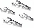 4 Pack Silver Polished Serving Tongs 9 Inch, 12 Inch by Yiyiring