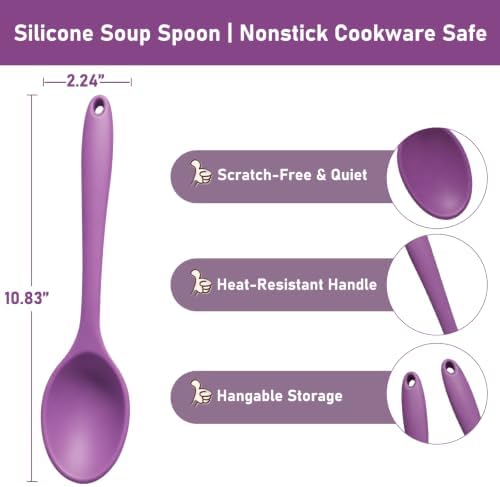 2-Pack Silicone Cooking Spoons - Image 4