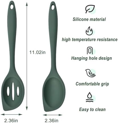 Silicone Kitchen Spoons Set - Image 3