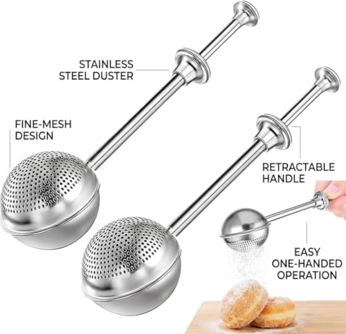 Powdered sugar shaker duster, flour dispenser - Image 5