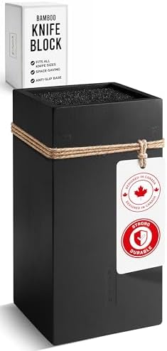 KAIZEN Bamboo Knife Block Without Knives by KAIZEN-improveyourlife