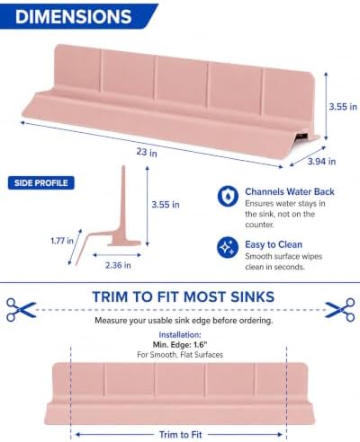 23'' Silicone Sink Splash Guard - Image 5