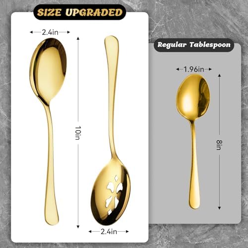 10-Inch 8 Piece Serving Spoon Set - Image 2