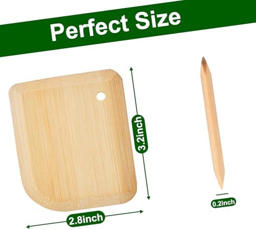 Bamboo Pan Scraper, Pot Scraper, Food Scraper, Kitchen Scraper Tools - Image 3