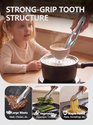 Stainless Steel Kitchen Tongs - Image 5