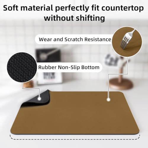 LOPNUR Small Dish Drying Mat for Kitchen Counter - Image 4