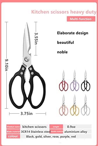 Heavy Duty Sharp Kitchen Scissors, Dishwasher Safe, Cooking Shears - Image 3