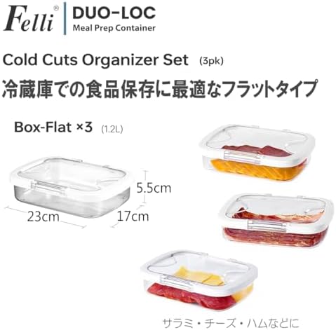 Felli Duo Loc Deli Meat Containers - Image 3