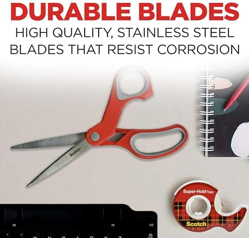 Scotch Multi-Purpose Stainless Steel All-Purpose 2 Pairs of Scissors - Image 5