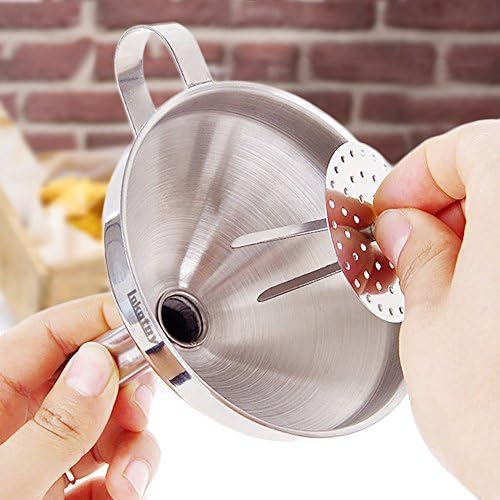 5-Inch Food Grade Stainless Steel Kitchen Funnel - Image 4
