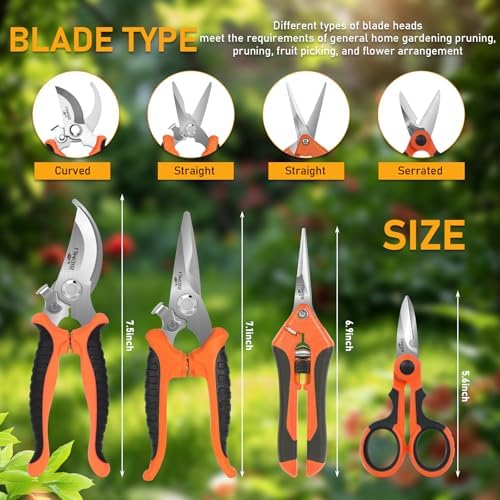 4-Pack Multifunctional Garden Scissors Set - Image 3