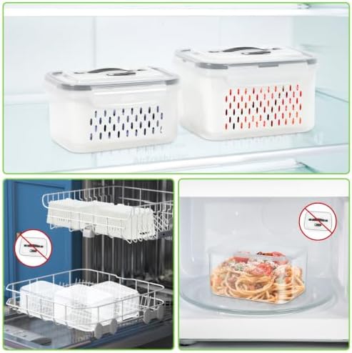 5 Pack Fridge Fruit Storage Containers - Image 6