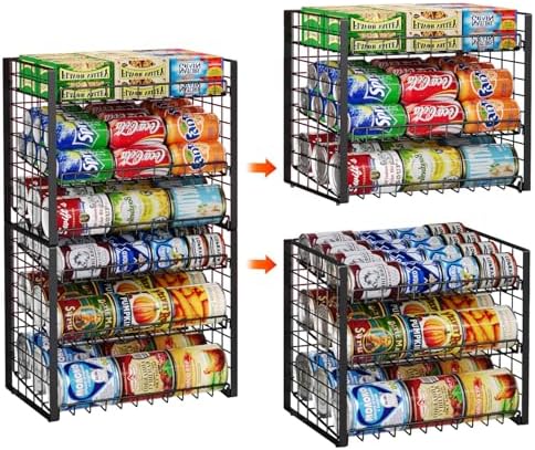 JKsmart 3-Tier Stackable Can Rack Organizer by JKsmart