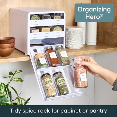 YouCopia SpiceStack, 18-Bottle Adjustable Spice Rack Organizer, Pull-Out - Image 2