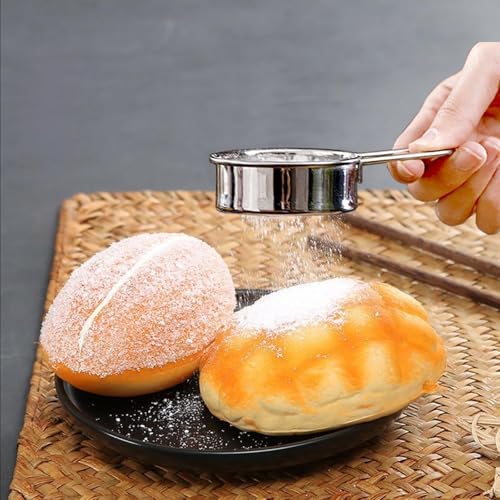 Mini Stainless Steel Flour Sifter 4.33" Fine Mesh Baking Sieve - Image 3