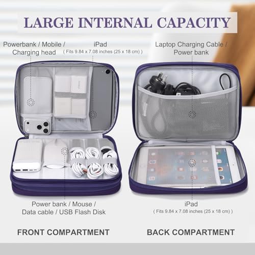 FYY Electronic Organizer, Travel Tech Pouch Bag, Extra Large - Image 3
