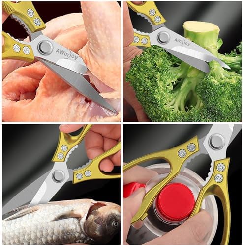 Heavy Duty Sharp Kitchen Scissors, Bread - Image 2