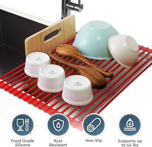 Zulay Kitchen Large Roll Up Dish Drying Rack - Image 5