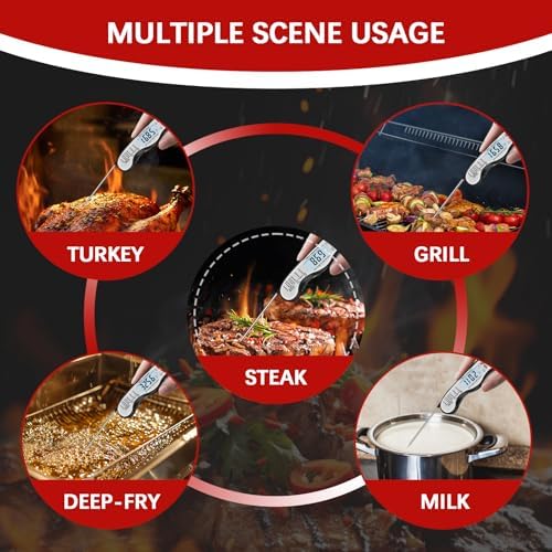 Cooking Thermometer，IP67 Waterproof Meat Thermometer Digital - Image 4