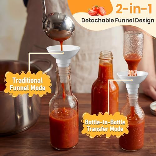 1 Bottle Funnel Connector, Liquid Transfer Adapter, Emptying Kit - Image 2