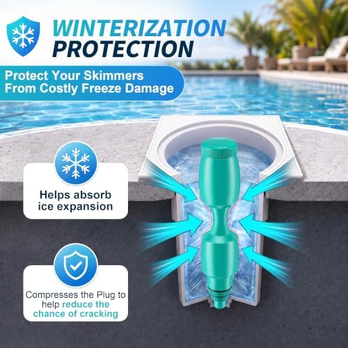 2 Pack 16.5'' Pool Skimmer Plug - Image 3