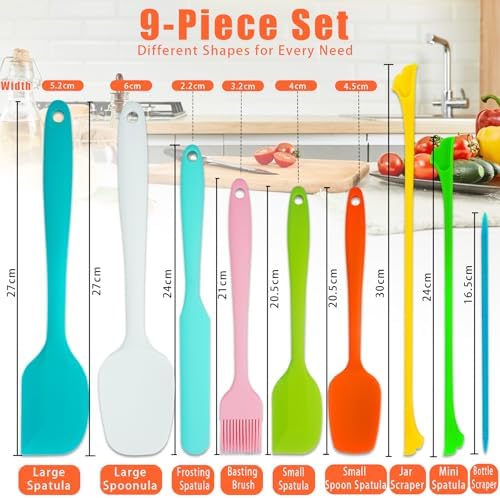 9-Piece Silicone Spatula Set - Image 2