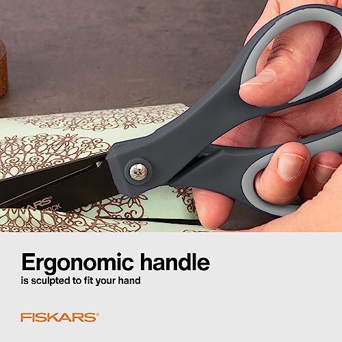 Fiskars 8" Non-Stick Titanium SoftGrip All Purpose Scissors - Image 4
