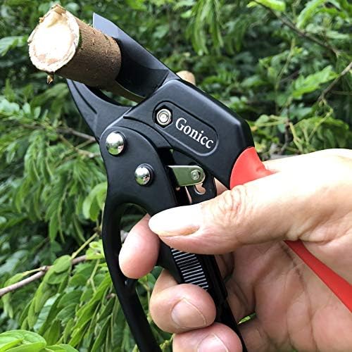 gonicc 8" Professional Ratchet Anvil Pruning Shears - Image 5