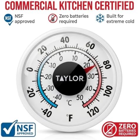 Taylor Precision 5982N Milk Beverage Refrigerator Cooler Thermometer, Classic - Image 4