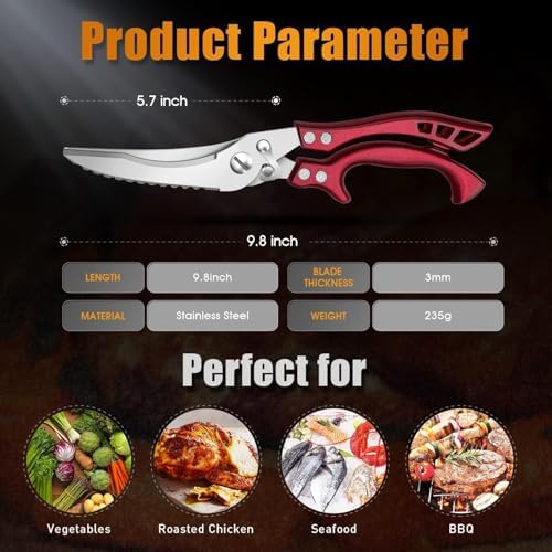 Dream Reach Poultry Shears Red - Image 5