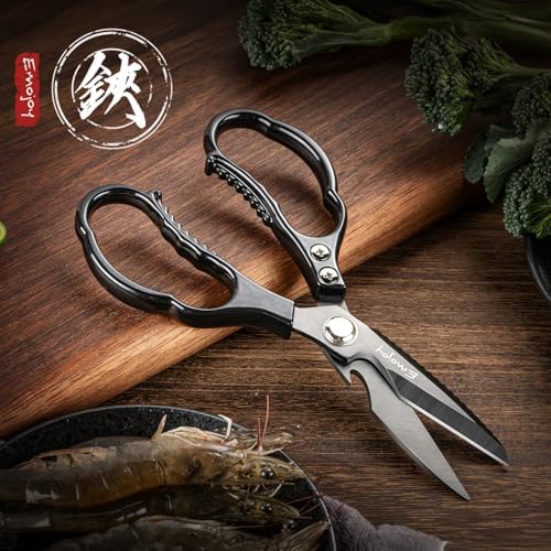 Emojoy Kitchen Shears for Food, Titanium Kitchen Scissors All Purpose, Japanese - Image 3