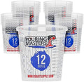 Pouring Masters 12 Ounce Graduated Plastic Mixing Cups by PouringMasters