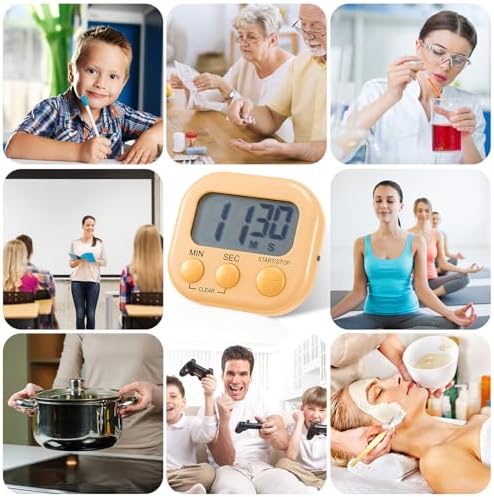 Weewooday 30 Pcs Multi-func Electronic Kitchen Classroom Timer, 10 Colors - Image 6