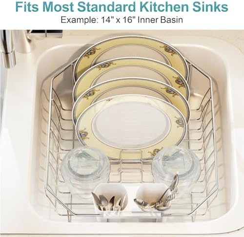 GSlife Small in Sink Dish Drying Rack - Image 6