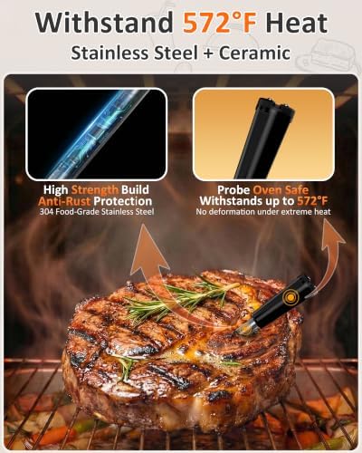 ±0.5°F Accurate Temps Wireless Meat Thermometer - Image 3