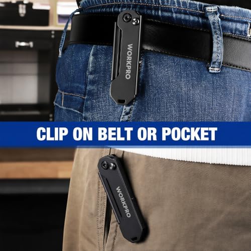 WORKPRO 2PCS EDC Folding Utility Knife, Mini Box Cutter - Image 6