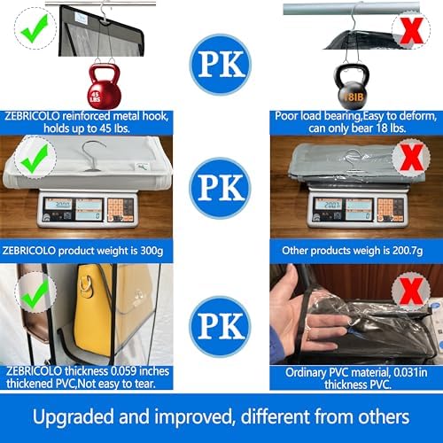Purse Organizer for Closet, Heavy Duty Hanging Handbag Storage - Image 4