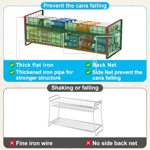 Sbanmao Extra-Long 2-Tier Stackable Can Organizer - Image 4