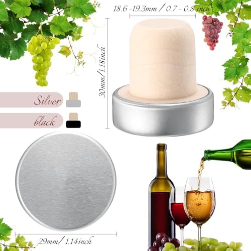 Yookeer 36 Pcs Cork Bottle Stoppers T-Shaped - Image 2