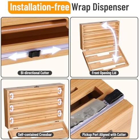 Allinside Magnetic Plastic Wrap Dispenser - Image 5