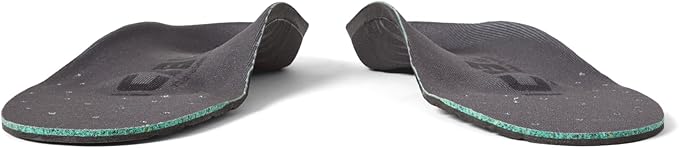 Icebug Comfort Insoles with Dynamic Arch Support, Charcoal Medium Arch, M 4/W 5.5-6