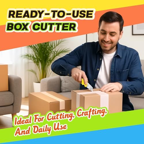 JETMORE Box Cutter 4 Pack Utility Knife Paper Craft Tools - Image 2