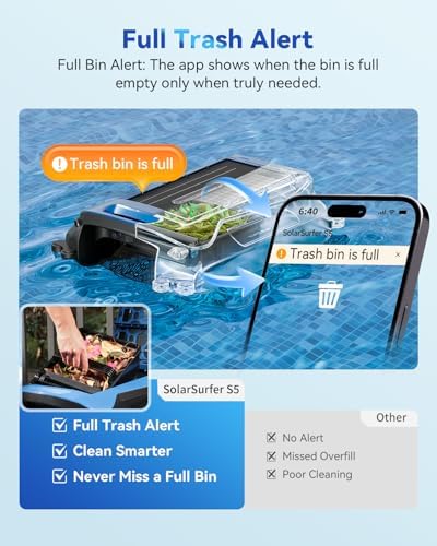24/7 Solar Powered Automatic Electric Pool Skimmer Robot - Image 4