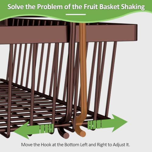 2 Tier Fruit Basket for Kitchen Counter - Image 7